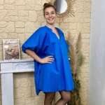 Robe ballon femme bleu royal « Tendance » - bleu-royal - taille-unique