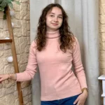 Pull col roulé épais femme VOGGO - rose-poudre - 44