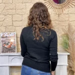 Pull col roulé épais femme VOGGO - noir - 44