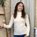 Pull col roulé épais femme VOGGO - ecru - 44