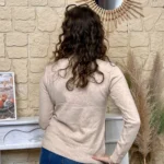 Pull col roulé épais femme VOGGO - beige - 44