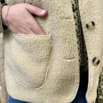 Gilet sans manches effet mouton femme - beige - taille-unique