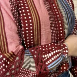 Chemise imprimée graphique femme bordeaux - bordeaux - 38