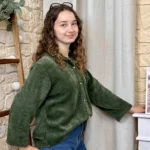Chemise en velours femme - kaki - taille-unique