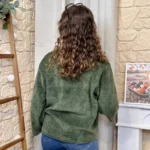 Chemise en velours femme - kaki - taille-unique