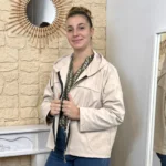 Imper court zippé à capuche femme - beige - taille-unique