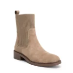 Bottines à tige côtelée femme LADY T36–T41 - beige - 41