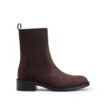 Bottines à tige côtelée femme LADY T36–T41 - marron - 41