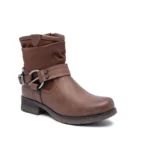 Bottines motardes à brides femme LADY T36–T41 - marron - 41