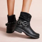 Bottines motardes à brides femme LADY T36–T41 - noir - 41