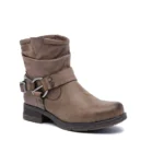 Bottines motardes à brides femme LADY T36–T41 - taupe - 41