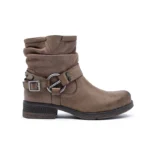 Bottines motardes à brides femme LADY T36–T41 - taupe - 41