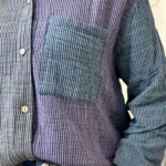 Chemisier rayé multicolore femme - bleu - taille-unique