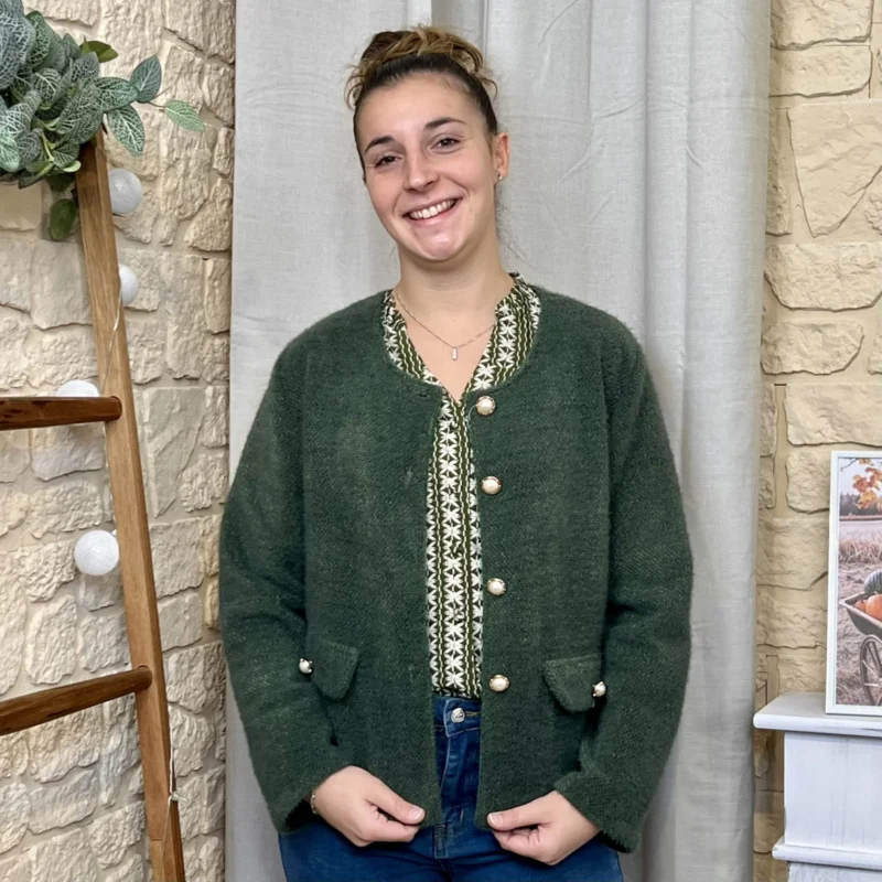 Veste boutons fantaisie femme