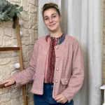 Veste boutons fantaisie femme - rose-pale - taille-unique