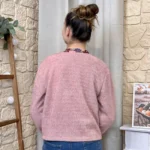 Veste boutons fantaisie femme - rose-pale - taille-unique