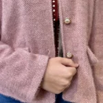 Veste boutons fantaisie femme - rose-pale - taille-unique