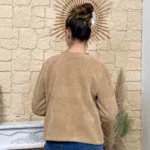 Veste boutons fantaisie femme - camel - taille-unique