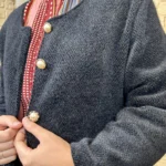 Veste boutons fantaisie femme - noir - taille-unique
