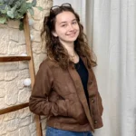 Veste suédine unie femme - marron - curvy