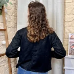 Veste suédine unie femme - noir - 38