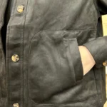 Veste suédine unie femme - noir - 38