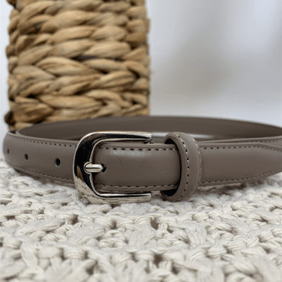 V696- Ceinture sécable 1.8cm - taupe - taille-unique-grande-taille