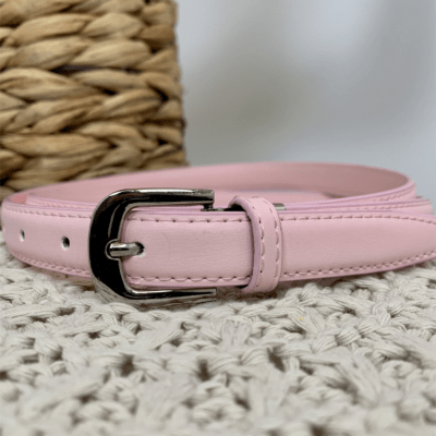 V696- Ceinture sécable 1.8cm - rose-pale - taille-unique