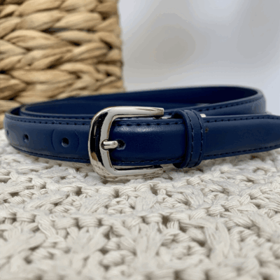 V696- Ceinture sécable 1.8cm - marine - taille-unique-grande-taille