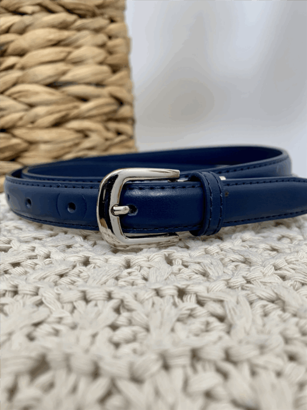 V696- Ceinture sécable 1.8cm - marine - taille-unique-grande-taille