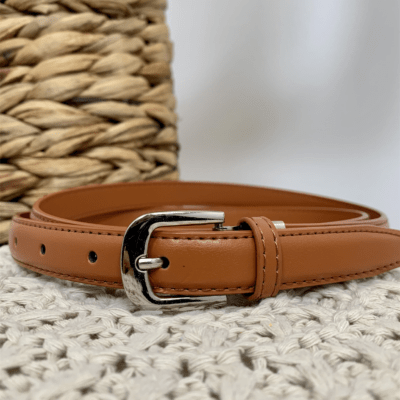 V696- Ceinture sécable 1.8cm - camel - taille-unique-grande-taille