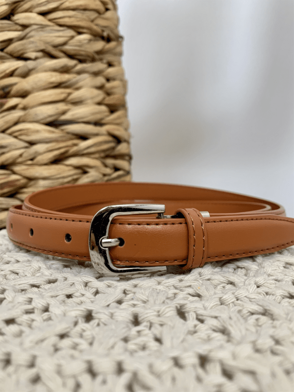 V696- Ceinture sécable 1.8cm - camel - taille-unique-grande-taille