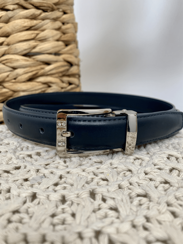 V699- Ceinture sécable 2.2cm - marine - taille-unique-grande-taille