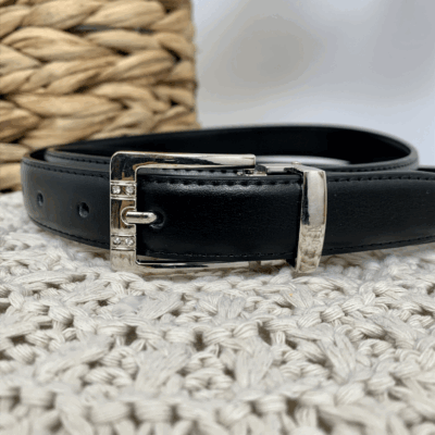 V699- Ceinture sécable 2.2cm - noir - taille-unique-grande-taille