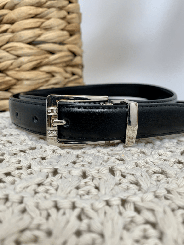 V699- Ceinture sécable 2.2cm - noir - taille-unique-grande-taille