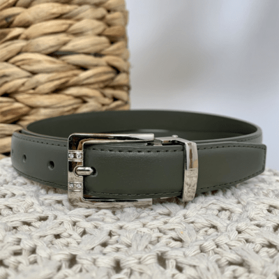 V699- Ceinture sécable 2.2cm - kaki - taille-unique-grande-taille