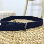 Ceinture élastiquée - marine - taille-unique-grande-taille