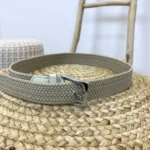 Ceinture élastiquée - beige - taille-unique-grande-taille