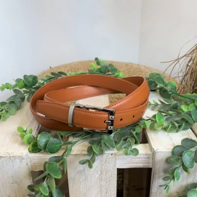 V699- Ceinture sécable 2.2cm - camel - taille-unique-grande-taille