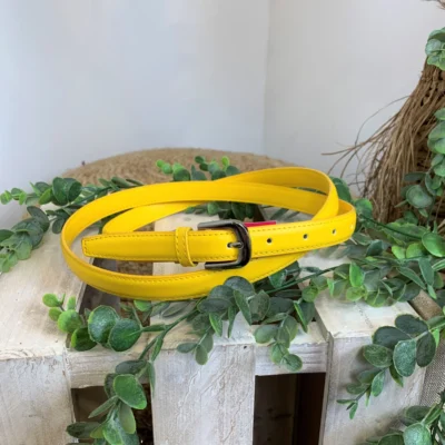 V696- Ceinture sécable 1.8cm - jaune - taille-unique