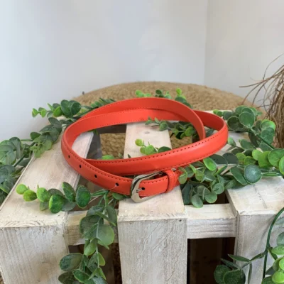 V696- Ceinture sécable 1.8cm - corail - taille-unique