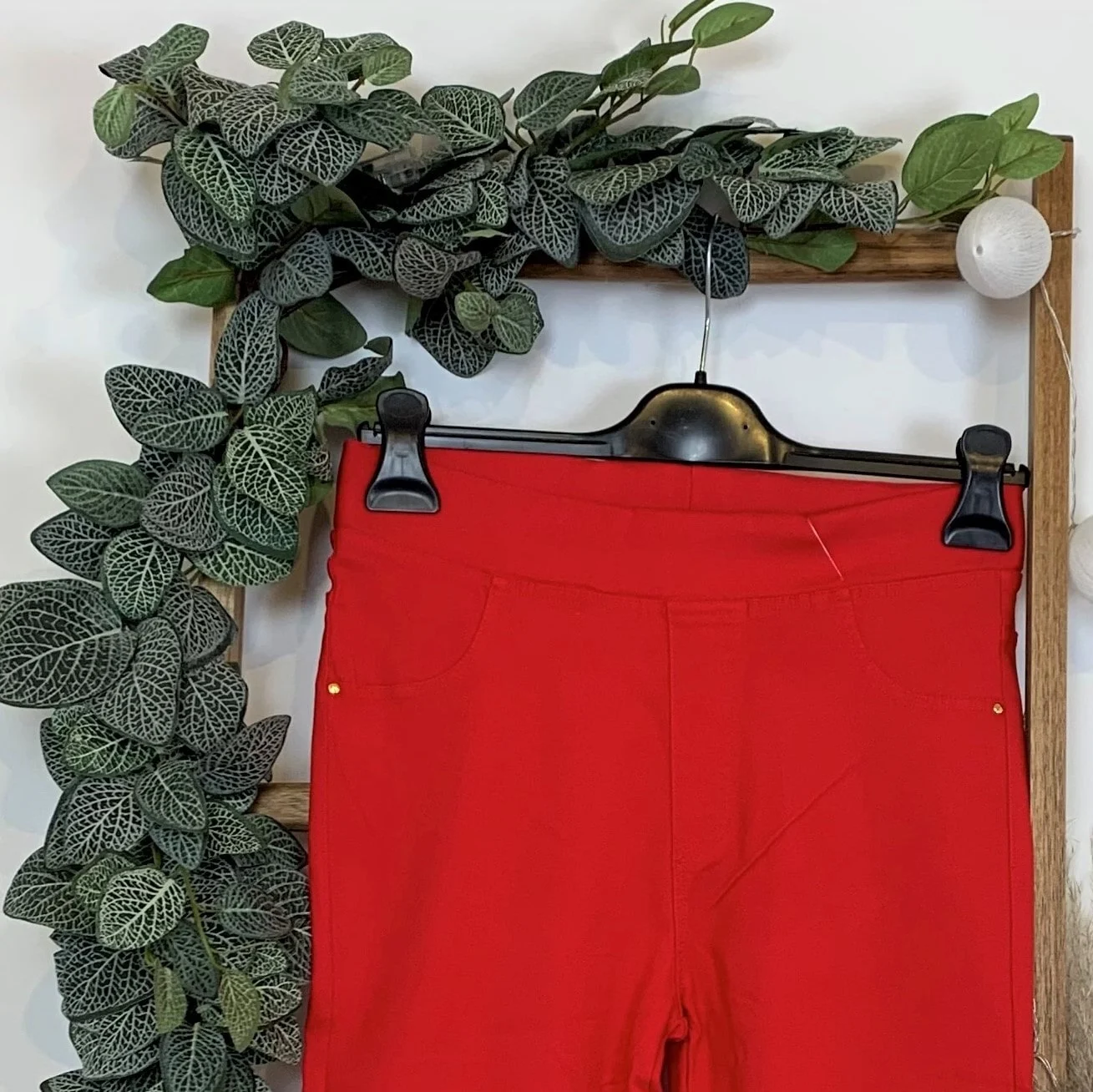 T618- Tregging Court taille haute (T1-T6) - rouge - 52