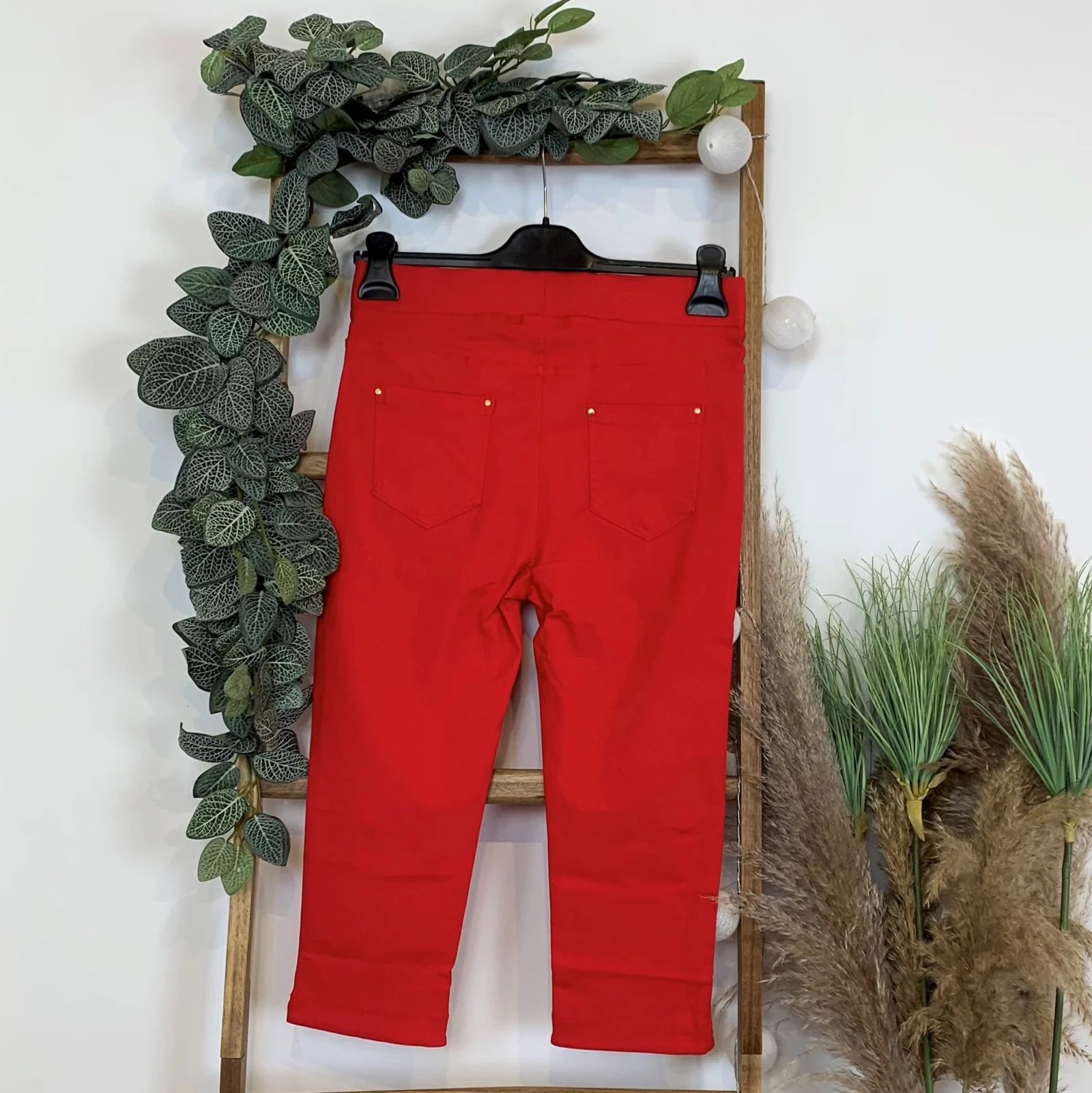 T618- Tregging Court taille haute (T1-T6) - rouge - 52