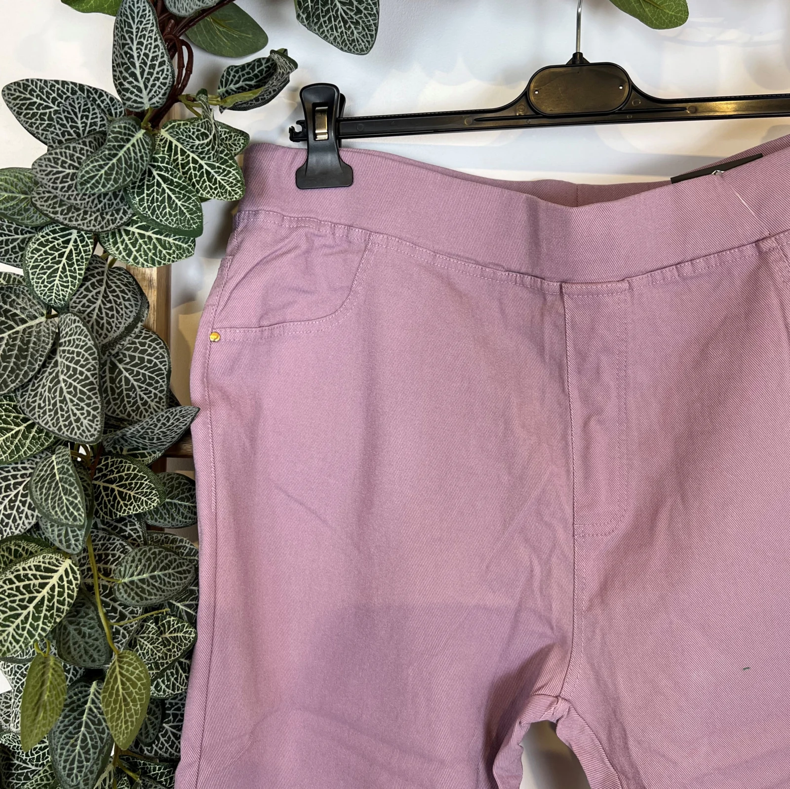 T618- Tregging Court taille haute (T1-T6) - violet - 52