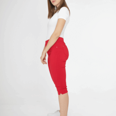 T618- Tregging Court taille haute (T1-T6) - rouge - 52