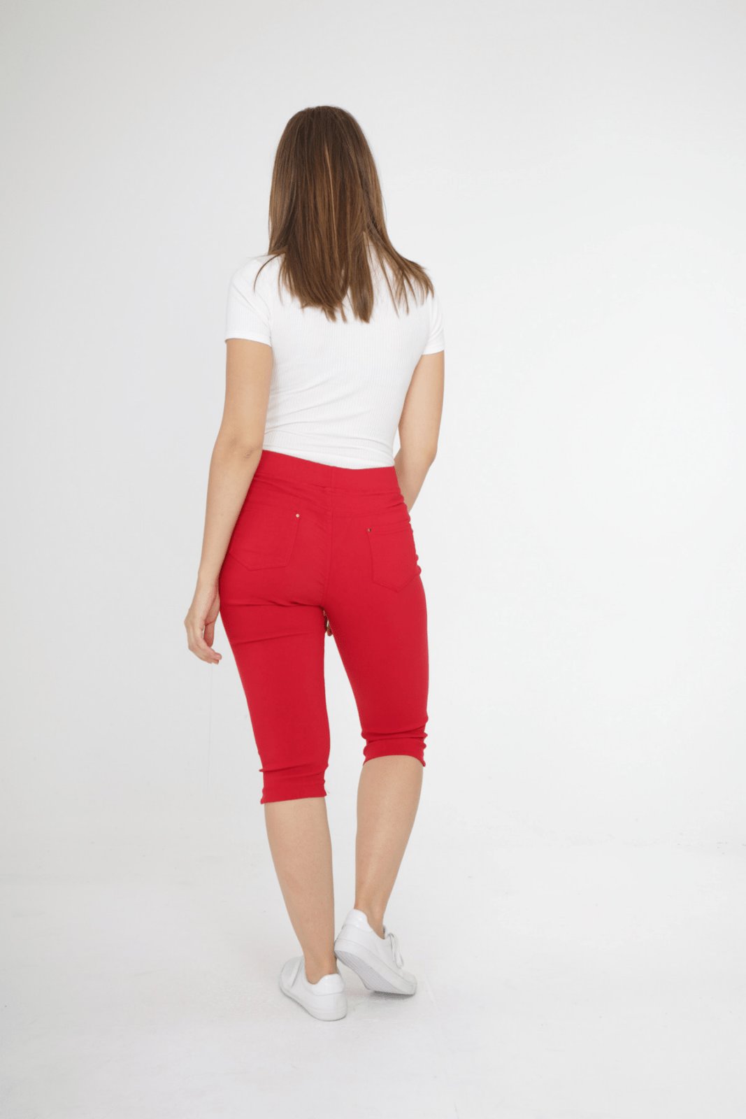 T618- Tregging Court taille haute (T1-T6) - rouge - 52