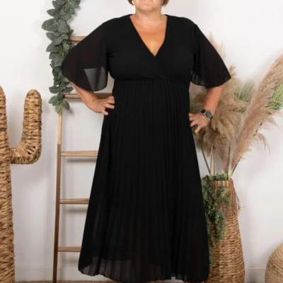 Z346- Robe Plissée "Jolies Formes" (Gt)