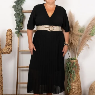 Z346- Robe Plissée "Jolies Formes" (Gt)