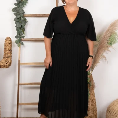 Z346- Robe Plissée "Jolies Formes" (Gt)