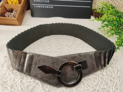 V195- Ceinture élastiquée (Tu) - bronze - sans-taille